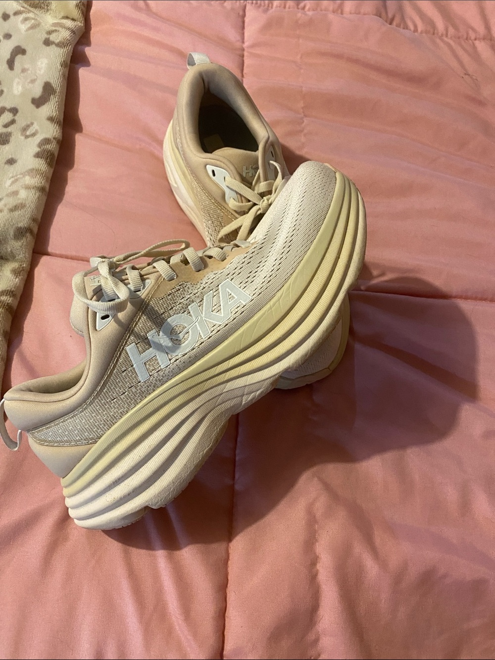 Hoka one one Women's Cream Running Sneakers